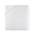 Sferra Giotto White Cal King Fitted Sheet - 72x84x17