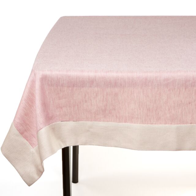 Tessitura Pardi Tosca Pink Tablecloth