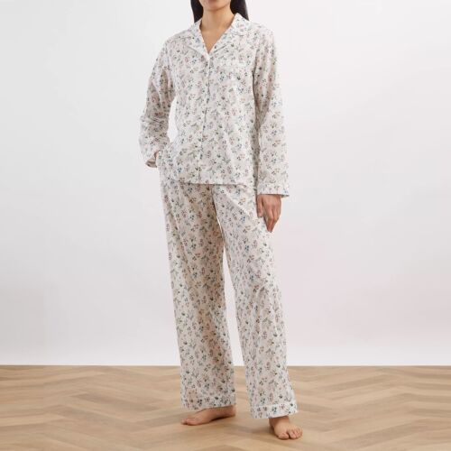      Liberty Annie White Tana Lawn Cotton Pajama Set