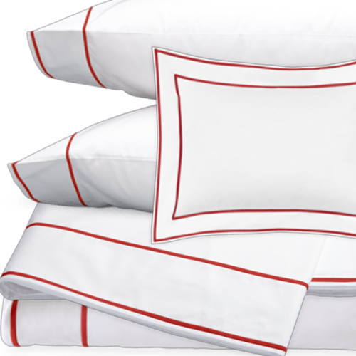 Matouk Ansonia Red Bed Collection