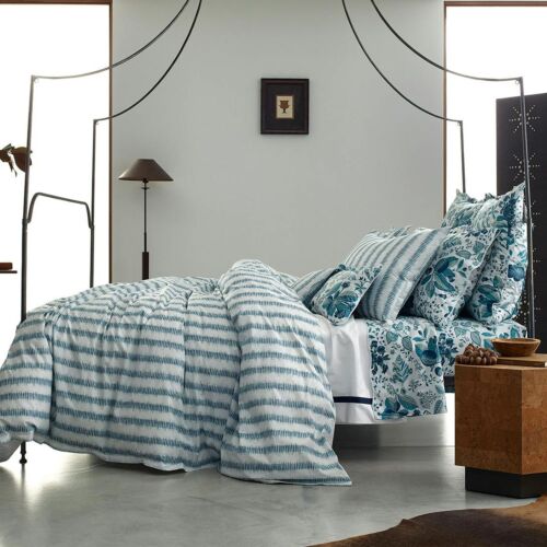 Matouk Attleboro Prussian Blue Bed Collection