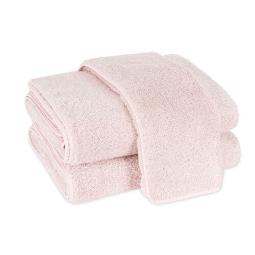 Matouk Towel Collection Cairo Straight Edge Blush & Blush
