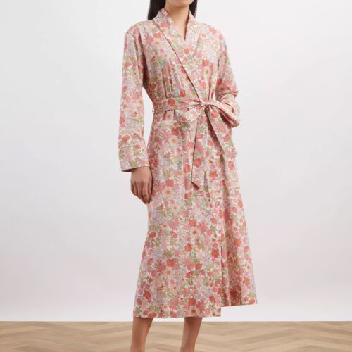      Liberty Clarabell Pink Tana Lawn Cotton Robe