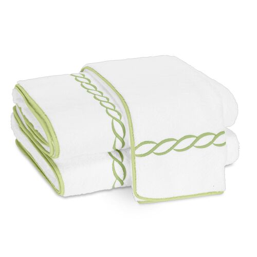 Matouk Towel Collection Classic Chain Green Spring