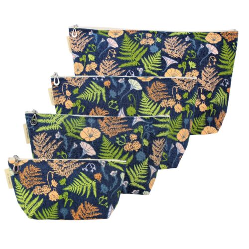 Dana Herbert Ink Cap Mushroom Cosmetic Bags