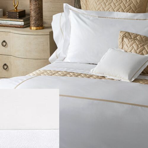Matouk Gatsby Bone & White Bed Collection