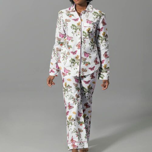 Matouk Luca Baudin Butterfly Pink Pajama Set