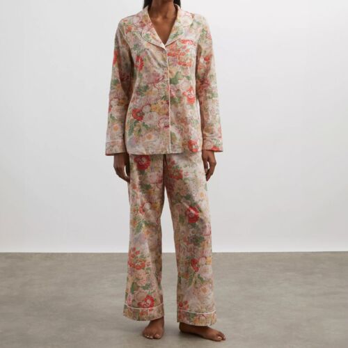 Liberty Parchment Petals Tana Lawn Cotton Pajama Set