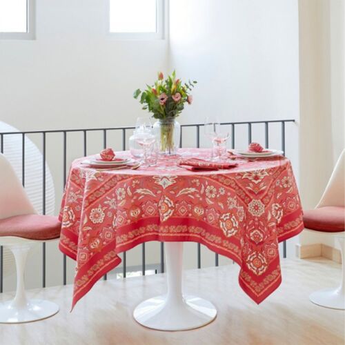 Beauville Parfum d'Orient Coral Tablecloth