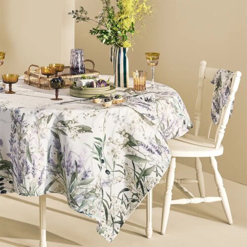 French Parfum De Lavande Mauve Tablecloth