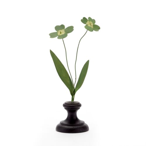  Artisan Metal Flower Four Leaf Clover Double