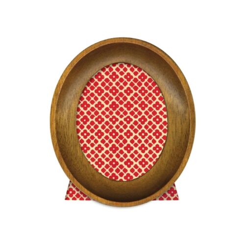   Cavallini Florentine Walnut Oval Frame 3"