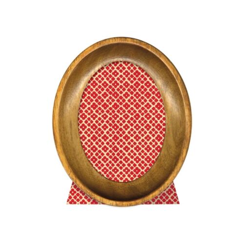   Cavallini Florentine Walnut Oval Frame 4"