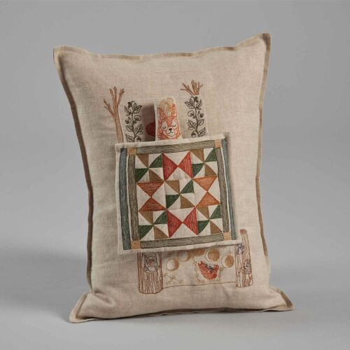 Coral & Tusk Pillow Goodnight Fox 12x16"