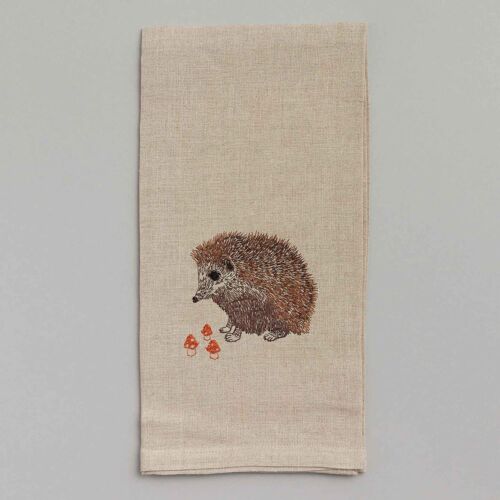 Coral & Tusk Towel Hedgehog & Mushrooms 