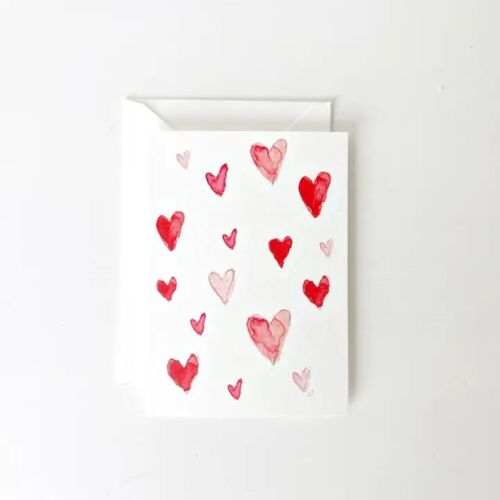  Emily Lex Hearts Mini Notecard