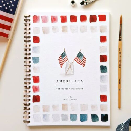    Emily Lex Watercolor Workbook Americana