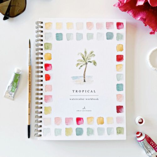   Emily Lex Watercolor Workbook Tropical