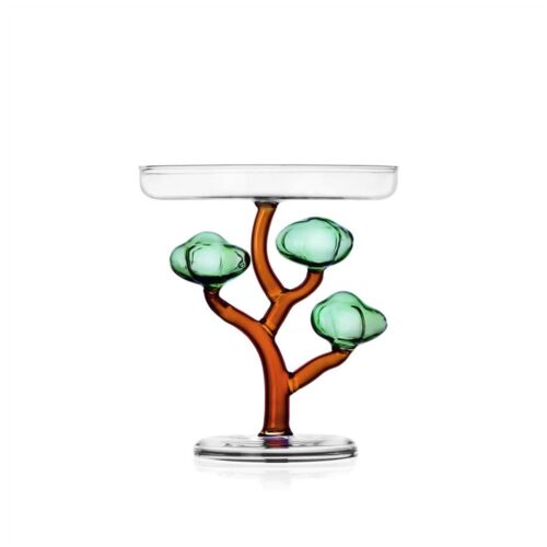    Ichendorf Glass Savannah Baobab Footed Plate Small