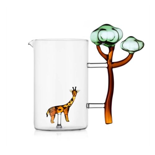    Ichendorf Glass Savannah Giraffe & Baobab Jug 