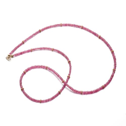 14K Natural Ruby Necklace