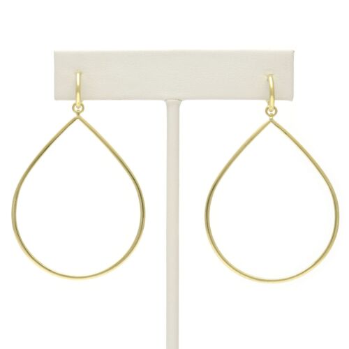18K Gold-Dipped Tear Drop Earrings