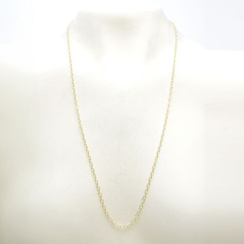 18K Gold-Dipped Long Link Chain Necklace