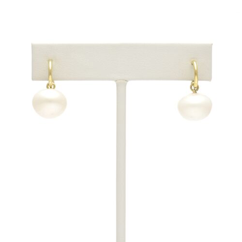 18K Gold-Dipped Pearl Earrings