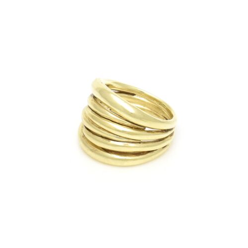 18K Gold-Dipped Pointed Bands Ring