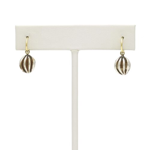 18K Gold-Dipped Silver Cocoa Bean Earrings