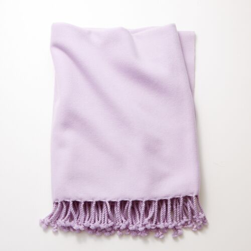 4-Ply Cashmere Throw Orchid Ice