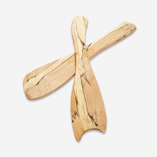 Peterman Maple Spalted Salad Tosser Pair