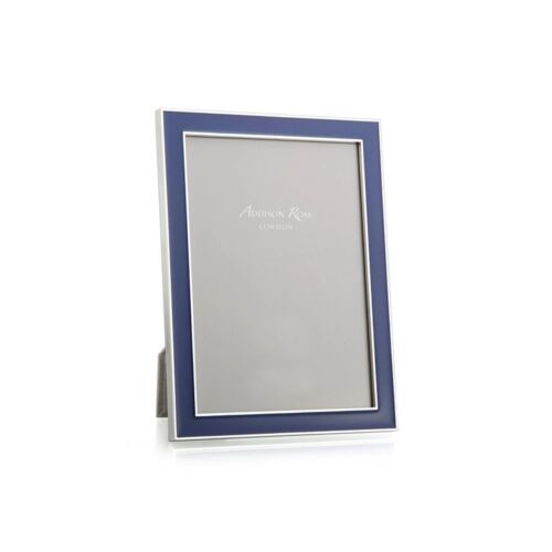 Addison Ross Enamel & Silver Navy Frame 4x6"