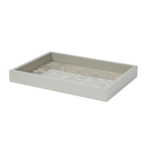 Addison Ross Chinoiserie Tray Gray Small