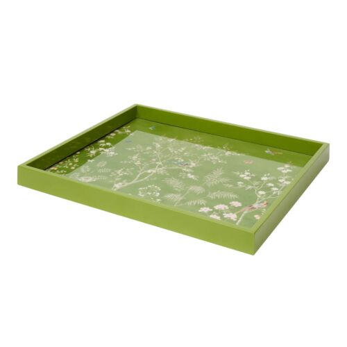 Addison Ross Chinoiserie Tray Green