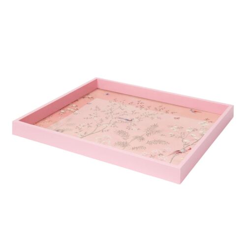 Addison Ross Chinoiserie Tray Pink