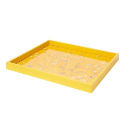 Addison Ross Chinoiserie Tray Yellow