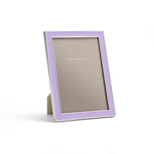 Addison Ross Enamel & Silver Lilac Frame 4x6"