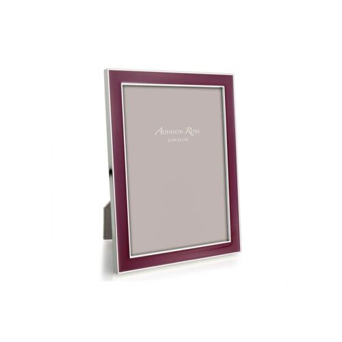Addison Ross Enamel & Silver Plum Frame 4x6"
