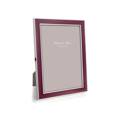 Addison Ross Enamel & Silver Plum Frame 5x7"