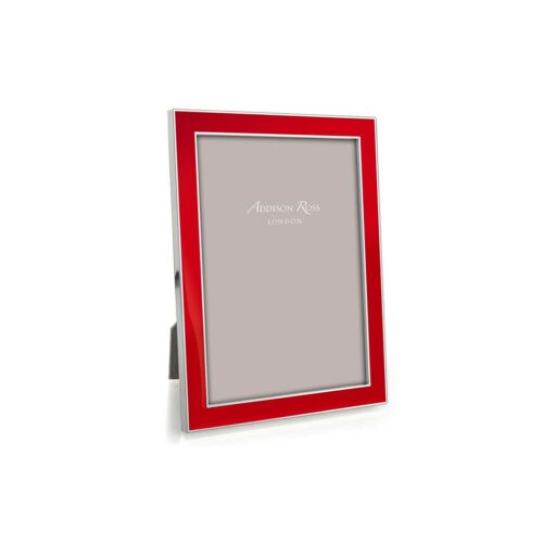 Addison Ross Enamel & Silver Red Frame 4x6"