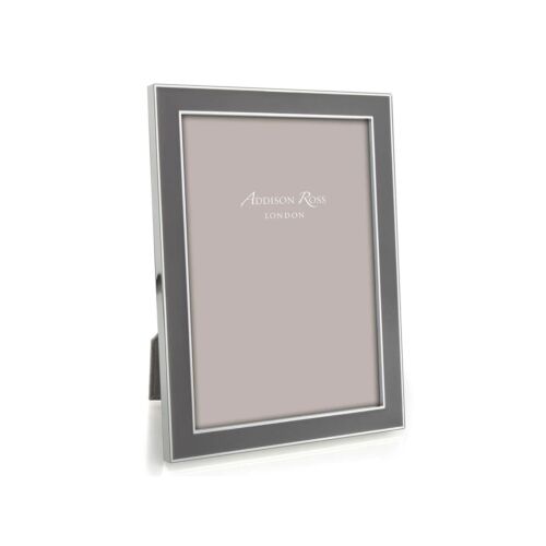 Addison Ross Enamel & Silver Taupe Frame 5x7"