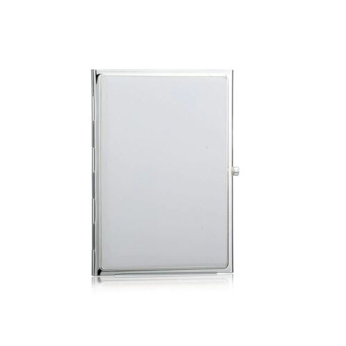 Addison Ross Enamel & Silver White Double Frame 2x3"