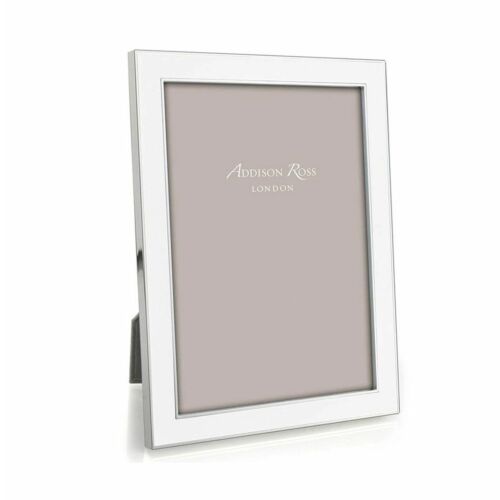Addison Ross Enamel & Silver White Frame 8x10"