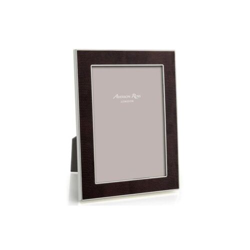 Addison Ross Faux Coffee Snake & Silver Frame 4x6"