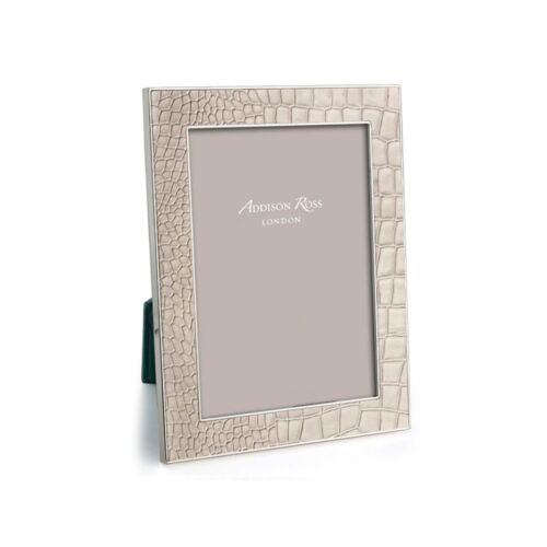 Addison Ross Faux Croc Cream Frame 5x7"