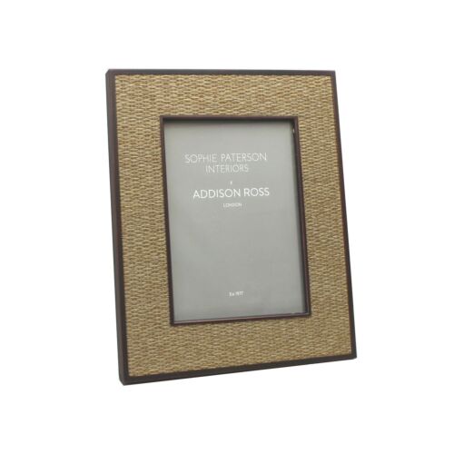 Addison Ross Faux Wheat Rattan & Bronze Frame 5x7"