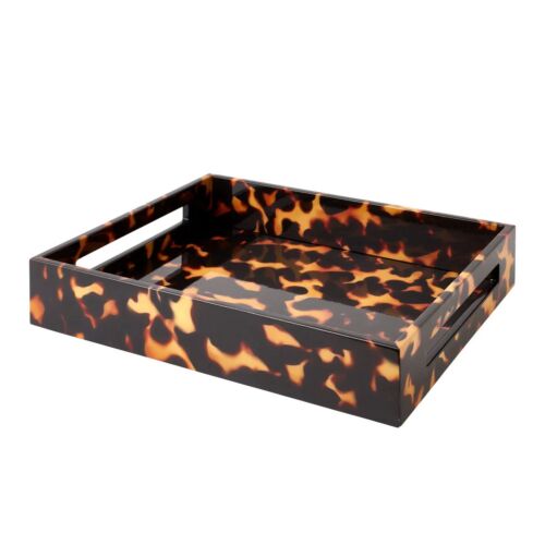 Addison Ross Lacquer Faux Tortoise Tray