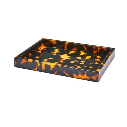 Addison Ross Lacquer Faux Tortoiseshell Serving Tray