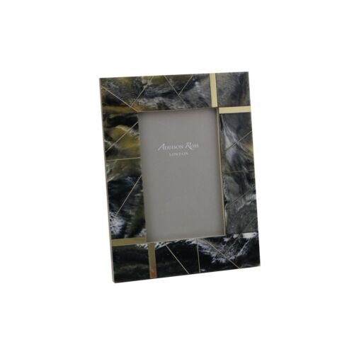 Addison Ross Marbled Resin with Brass Inlay Frame 4x6"